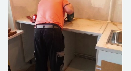 Сборка кухонного гарнитура. Маяковская